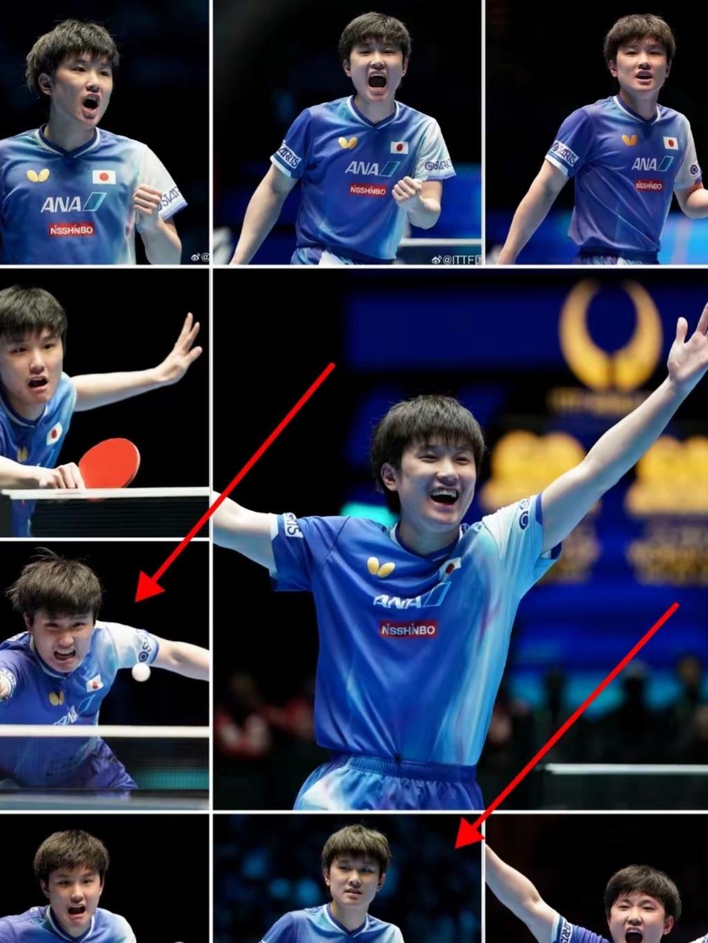 包含英国乒乓球队血洗瑞典乒乓球队，张本智和高光表现的词条